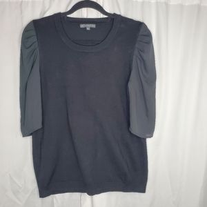 ♡♡ Adrianna Papell Black Half Sleeve Blouse Size Medium